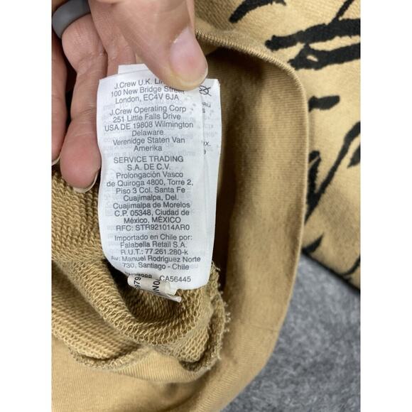 Madewell Sweater Womens Extra Large Brown Animal Print Cropped - Picture 10 of 12